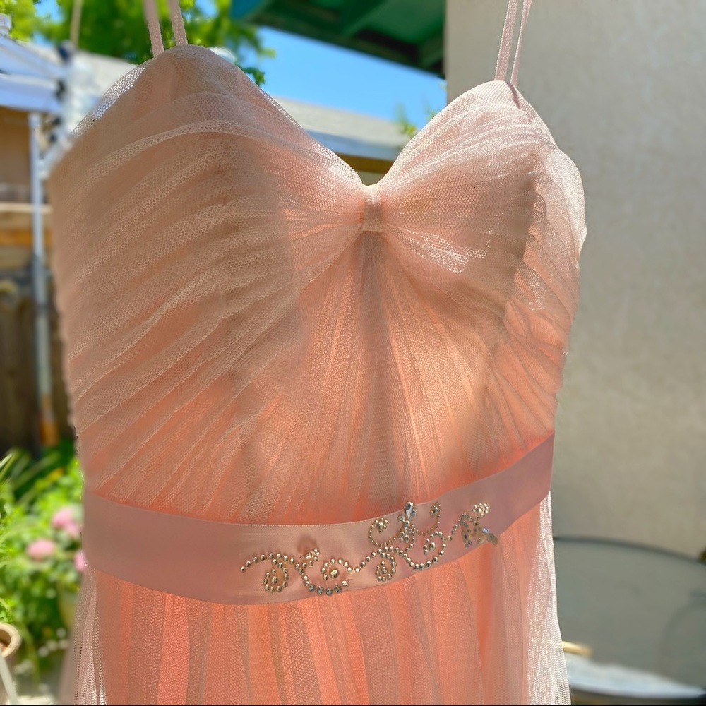 Blush Formal Dress Sweetheart Neck Pleated Skirt